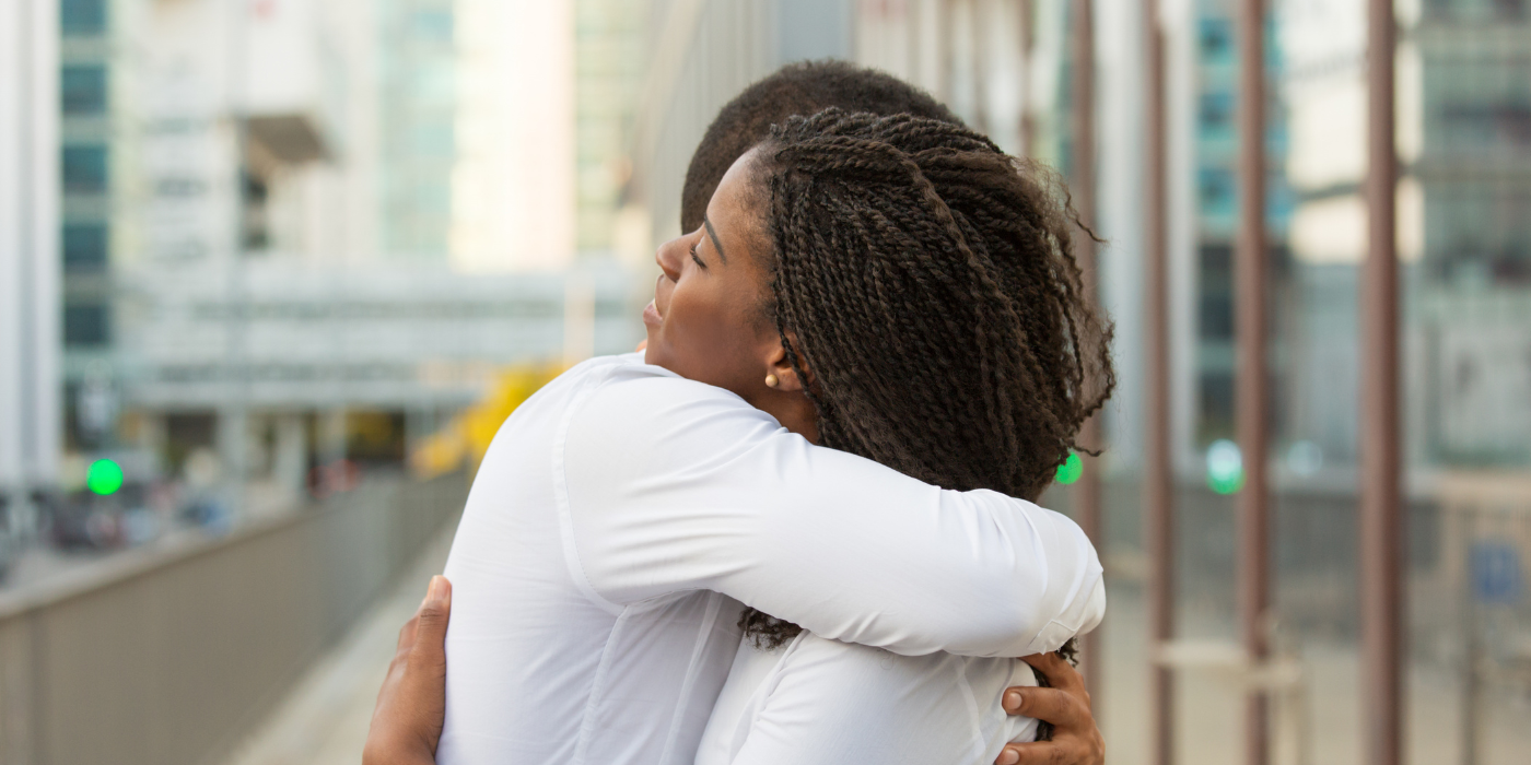 couple hugging