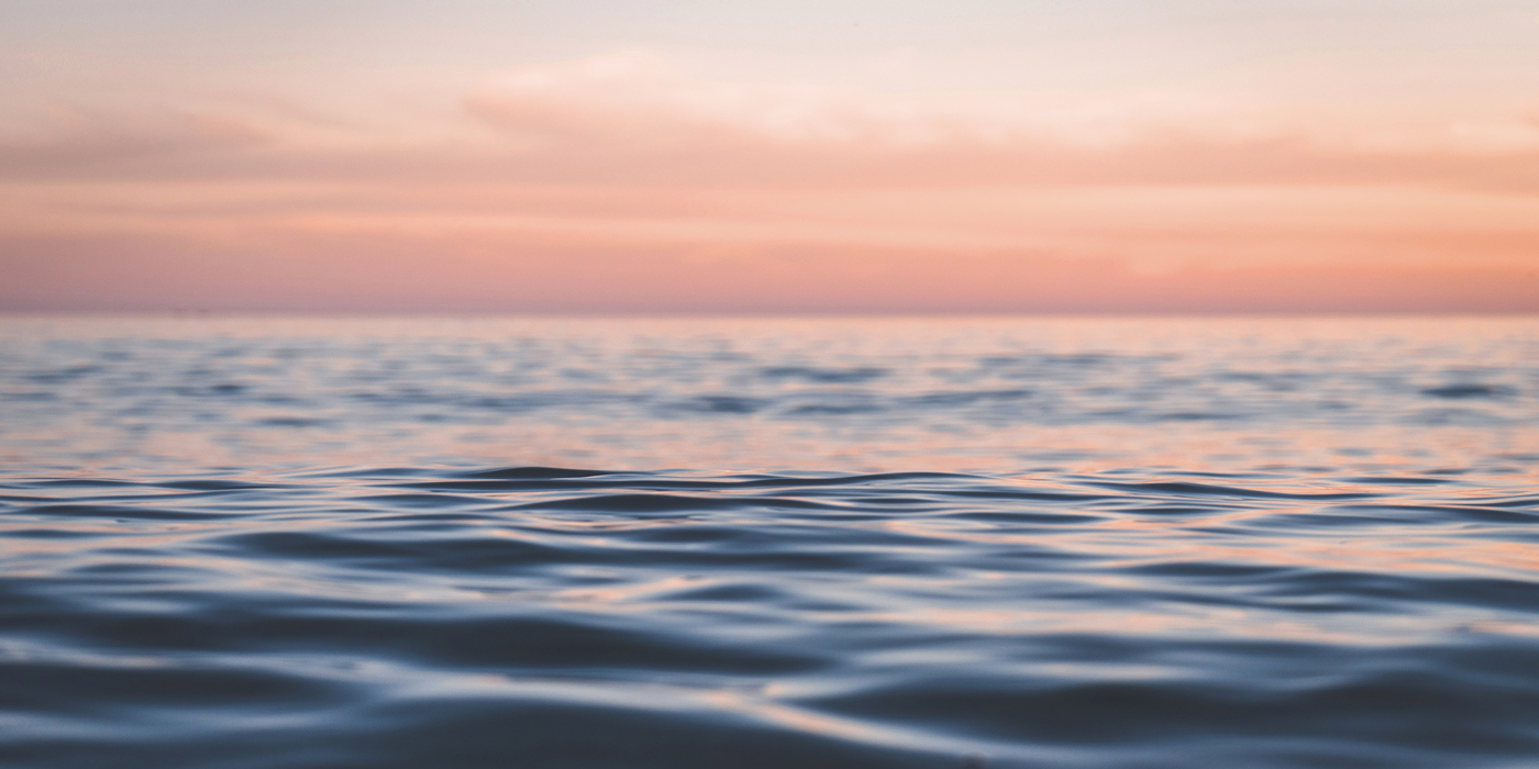 Sunset over water