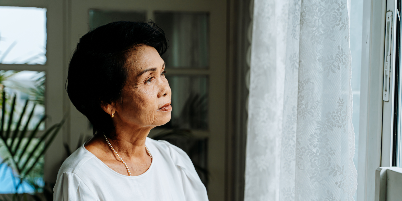 Women Looking Out Window 