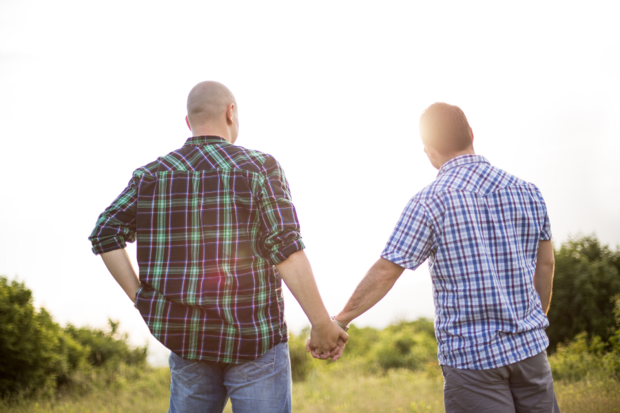 LGBTQ Couple Holding Hands